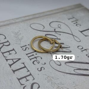 Aretes de Oro 18K Esfera